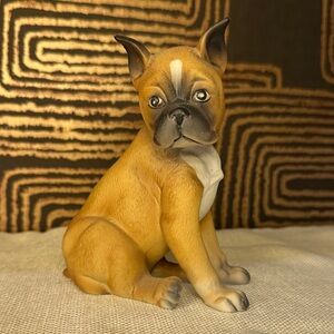 Charming Tan Dog Figurine